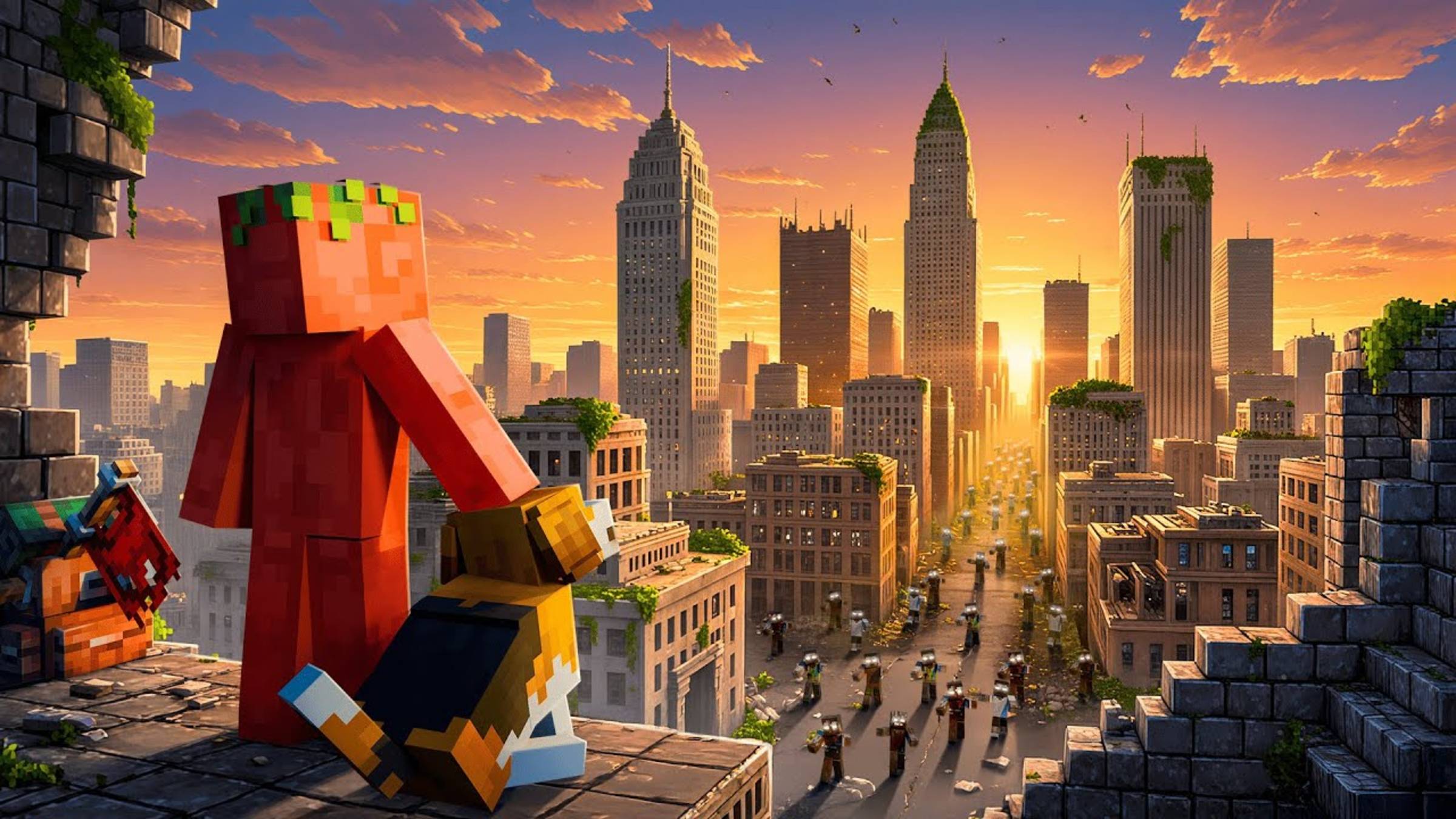 100 ДНЕЙ В ЗАБРОШЕННОМ ЛОС-АНДЖЕЛЕСЕ в МАЙНКРАФТ смотреть онлайн