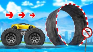 Как далеко монстр трак сможет проехать по мертвым петлям в гта 5 ?