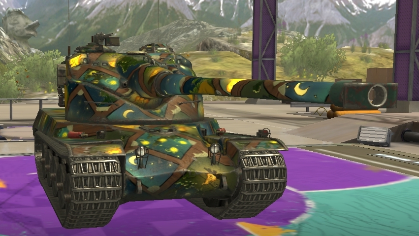 Бой на французком тт AMX50 B. Tanks Blitz. Реплей!