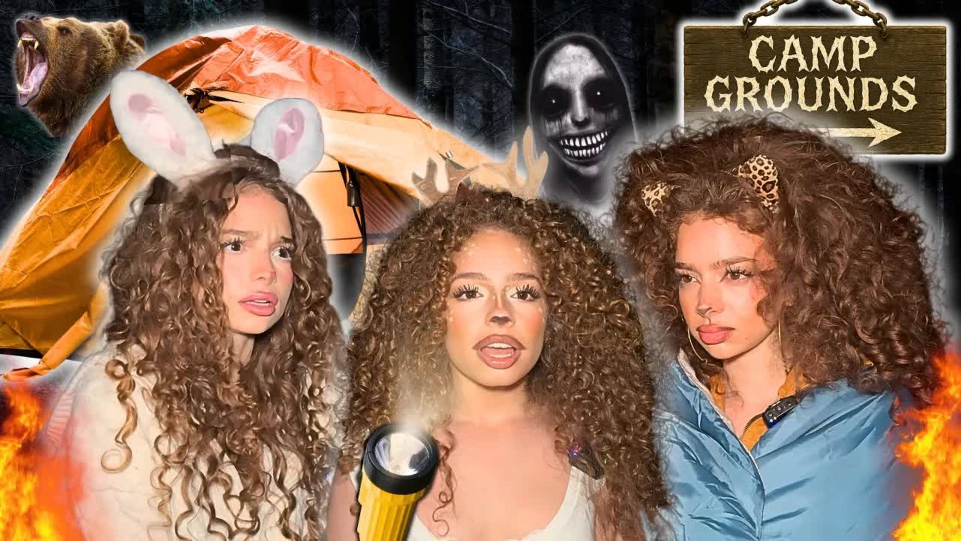 Kalogeras Sisters GO HAUNTED CAMPING! смотреть онлайн