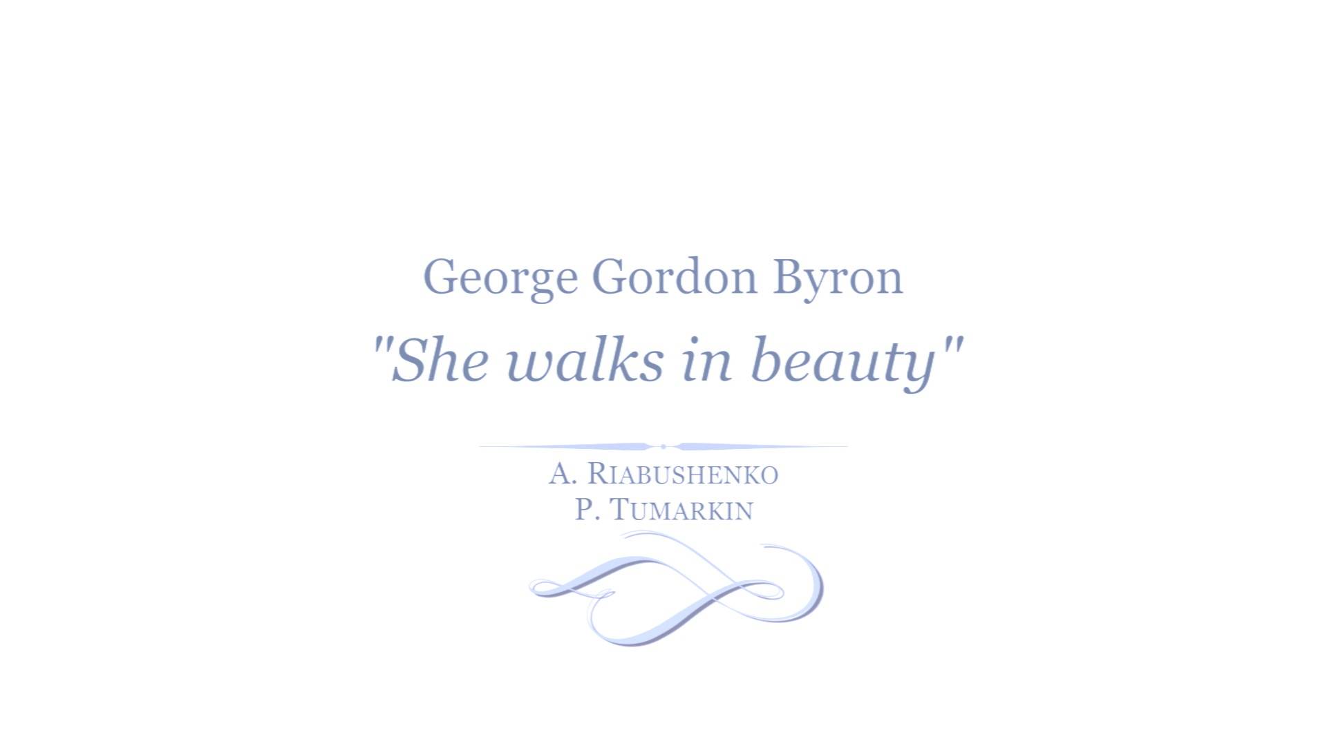 She Walks In Beauty Short1