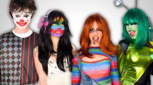 WE DID EACH OTHER'S HALLOWEEN MAKEUP! (AGAIN)