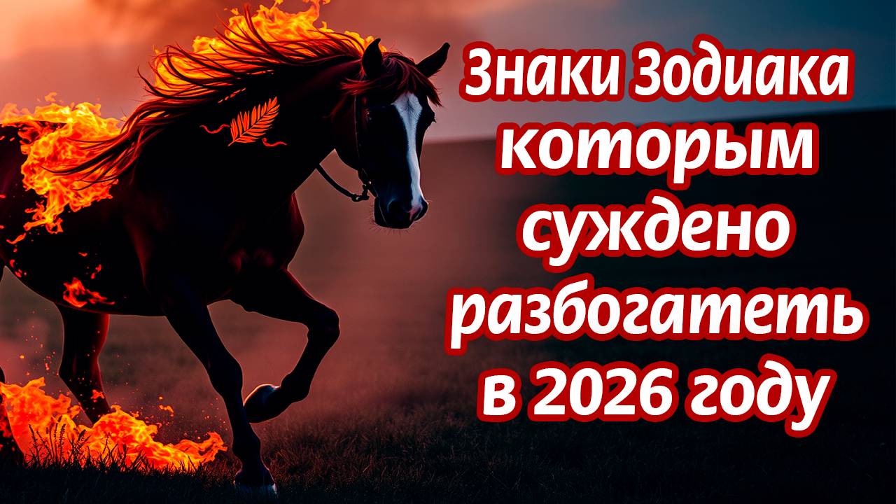 Знаки Зодиака, которым суждено разбогатеть в 2026 году смотреть онлайн