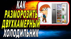 Как разморозить двухкамерный холодильник