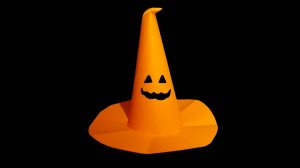 Как сделать шляпу ведьмы из бумаги. Шляпа на Хэллоуин из бумаги А4. Поделка на хэллоуин