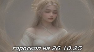 Гороскоп на 26 октября 2025