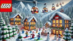 Рождественский подъемник LEGO выходит из строя на самом крутом повороте!