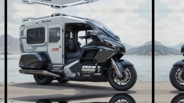 🔥2025 Honda Gold Wing Electric Tricycle Camper — Электрический комфортабельный трицикл будущего!