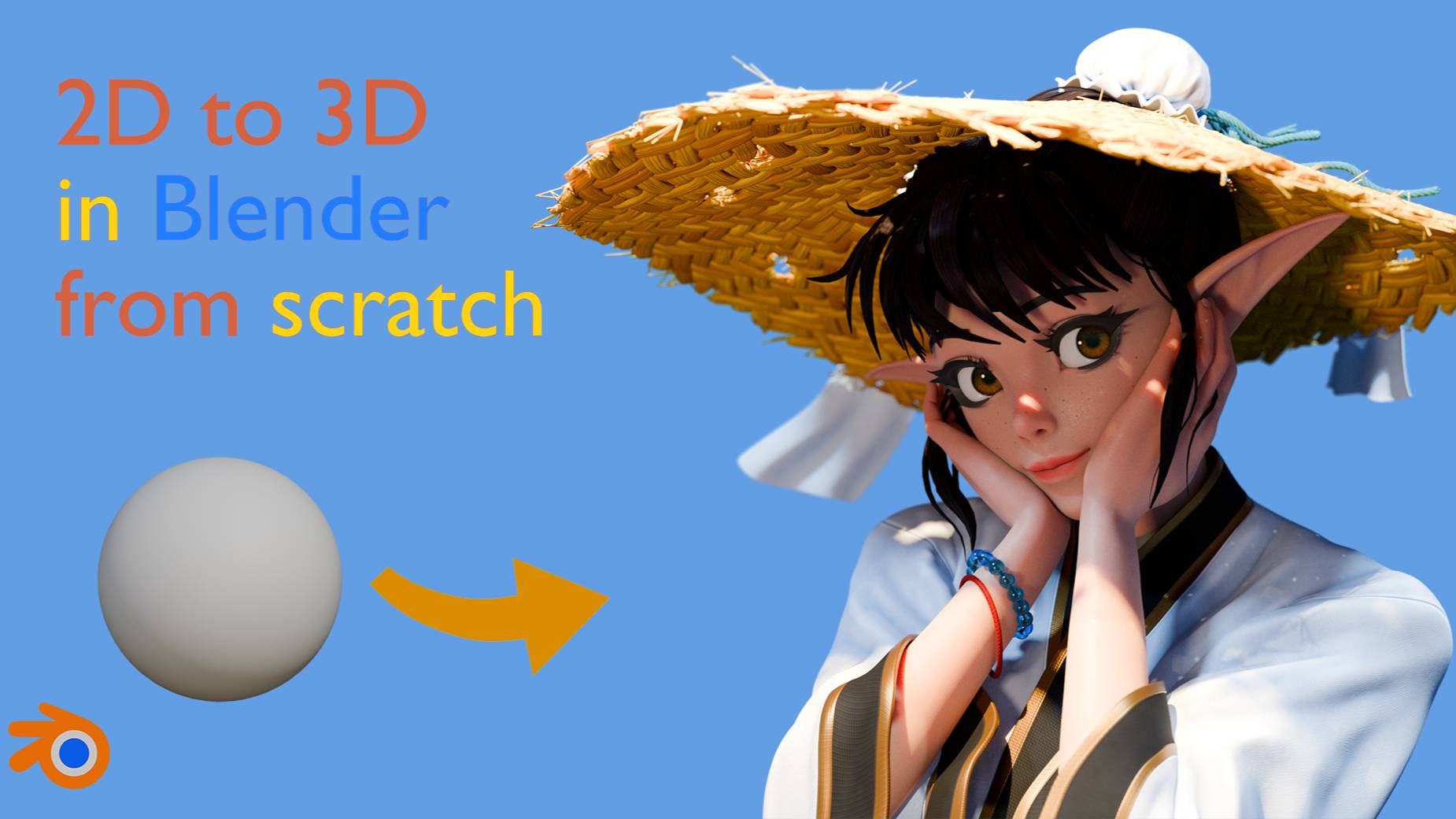 Создание стилизованного персонажа в Blender с нуля.