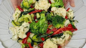 САЛАТ ИЗ ЦВЕТНОЙ КАПУСТЫ И БРОККОЛИ