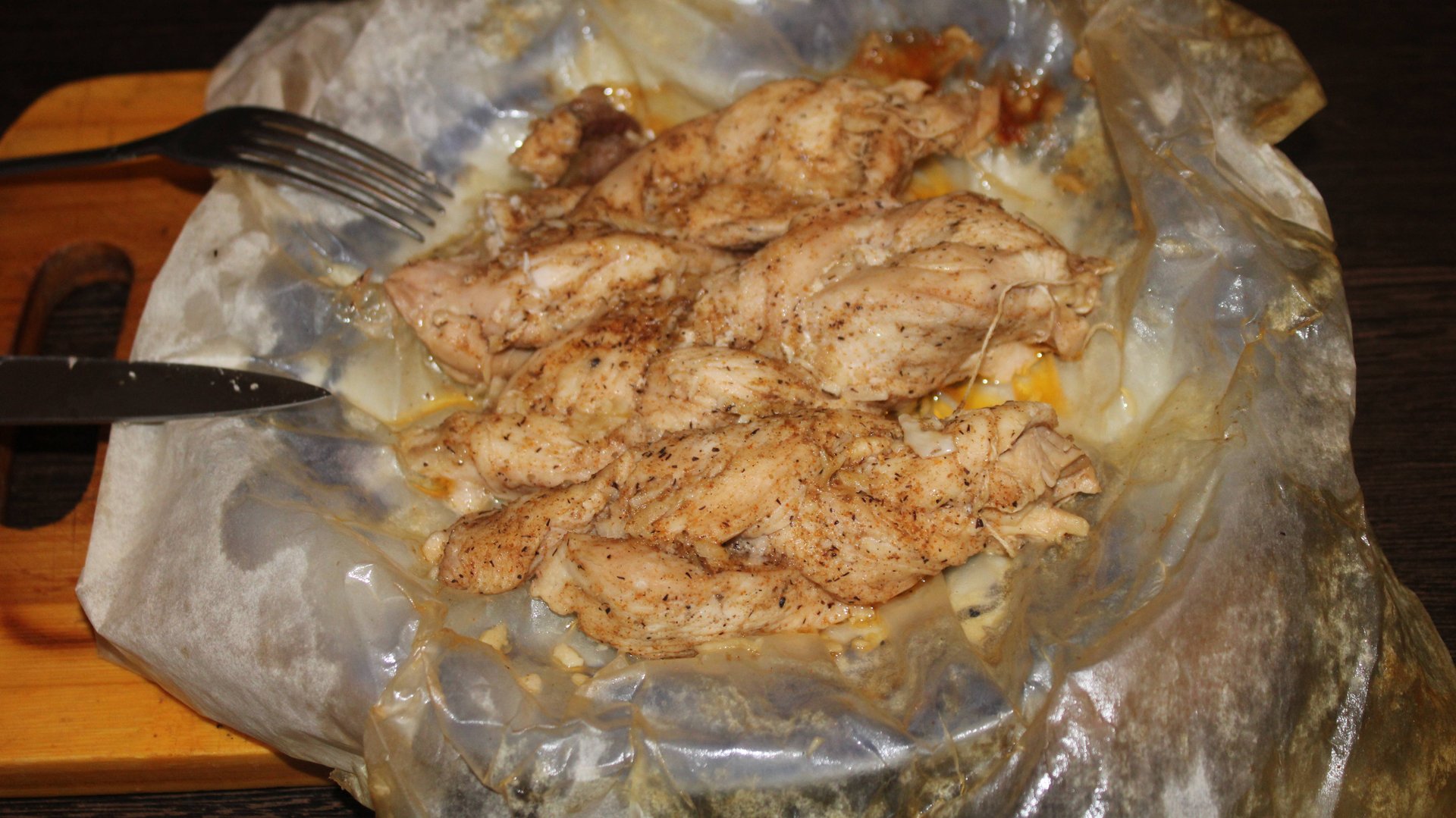 Необычная подача куриной грудки. Рыжий растет!