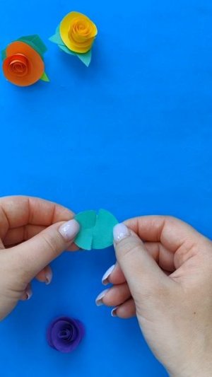 Колечко из цветной бумаги