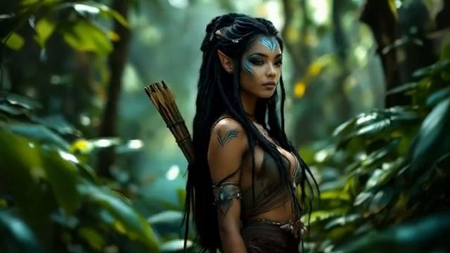 Goddess Of The Jungle - Beautiful Women And Amazing Landscapes - AI Generated