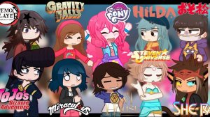 Реакция фандомов друг на друга / Персонажи из разных аниме / Гача реакция / Fandoms