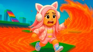 ПОЛ ЭТО ЛАВА В РОБЛОКС НО Я ТРЕНЕРУЮСЬ ЧТОБЫ БЕЖАТЬ БЫСТРЕЕ!