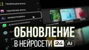 Обновление в Нейросети 24Ai. Создавать Инфографику стало еще удобнее