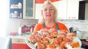 Хрустящие бутерброды 🥪 в беконе 🥓 с сыром 🧀, запечённые в духовке