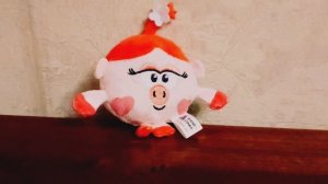 Обз Игрушка мягкая хрюша Нюша Смешарики