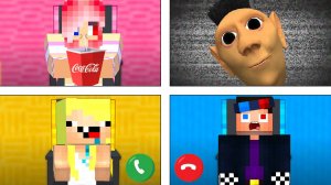 📞НЕ ЗВОНИ ХАМУДУ ХАБИБИ В 3 ЧАСА НОЧИ В МАЙНКРАФТ! ШЕДИ ЛЕСКА И НУБИК MINECRAFT