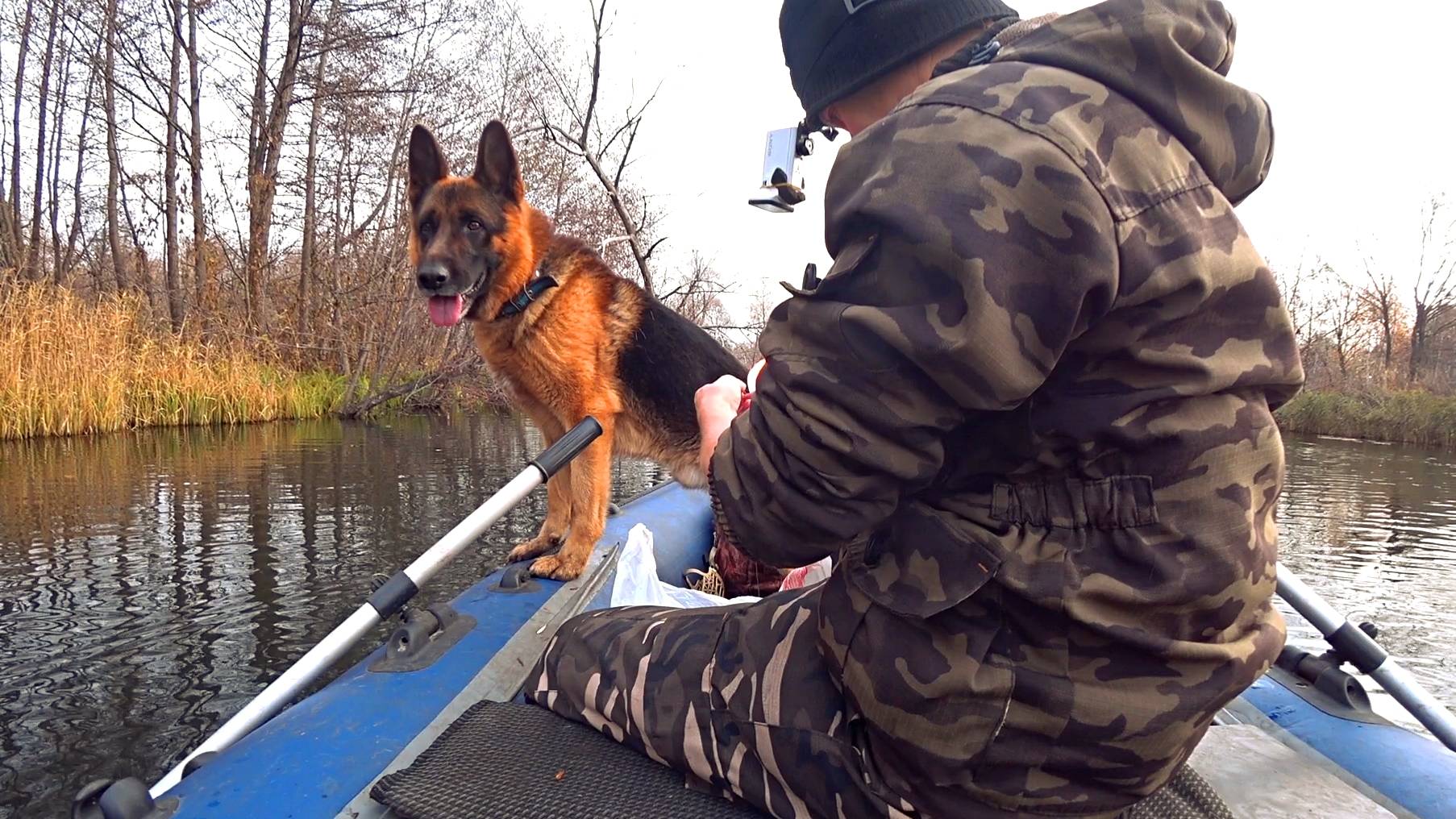 КАК ПЕС ЛАРРИ ЩУКУ ЛОВИЛ..