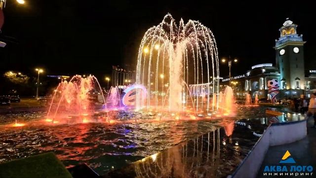 Цветомузыкальный фонтан ТЦ Европейский смотреть онлайн