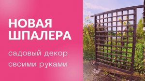 Шпалера своими руками за выходные! Пошаговый мастер-класс с ошибками и лайфхаками ✨ #Сад #diy