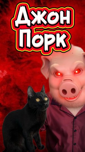 Настоящий Джон Порк пришел за мной 🙀 #кот #кошка #животные #ужасы #страшно #ужастик