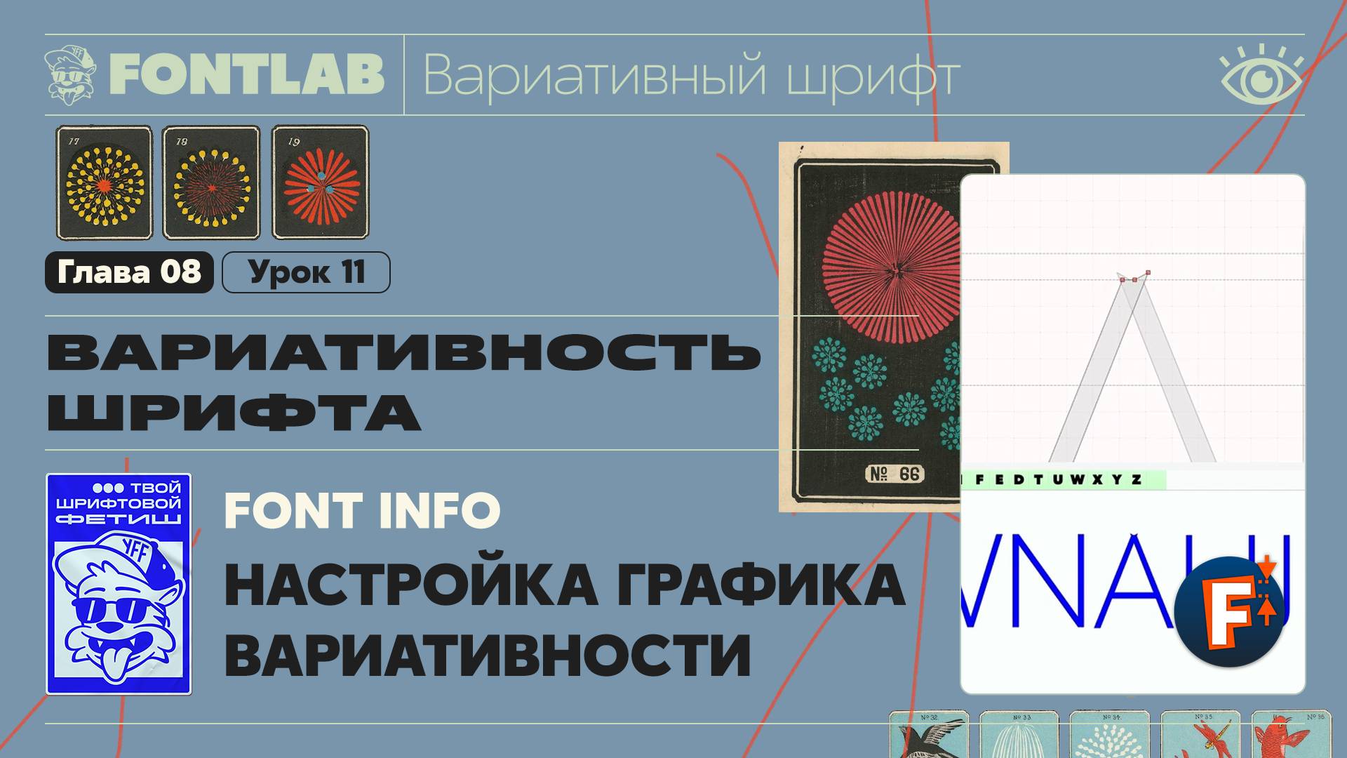 ДВШ 08-11 Вариативность – Простая настройка Font Info и графика вариативности – Урок Fontlab