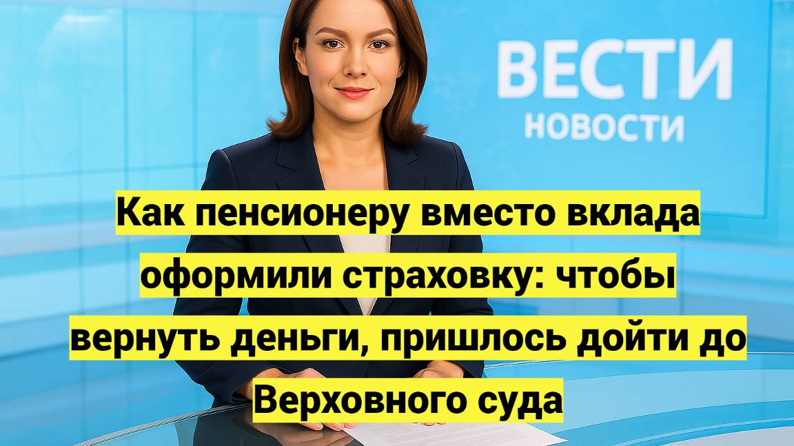 Как пенсионеру вместо вклада оформили страховку смотреть онлайн