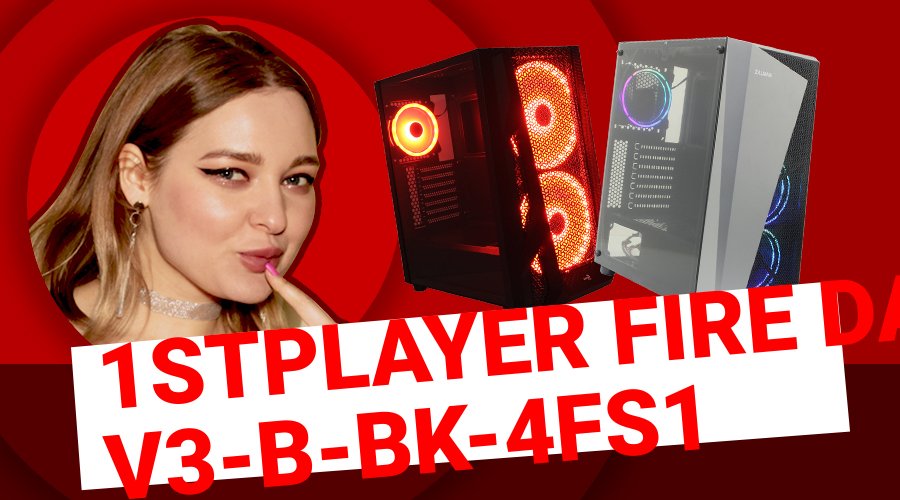 НИКС Компьютерный Супермаркет: видео про Корпус 1STPLAYER FIRE DANCING V3-B-BK-4FS1 без БП с окном смотреть онлайн