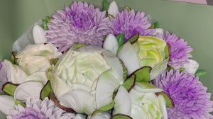 Два букета из зефира. Букет для подруги детства.