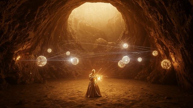 Hollow Planet Of Sound 🌌 2 Hour Dreamlike Ambience  Visible Sound Waves & Starlight Instrument