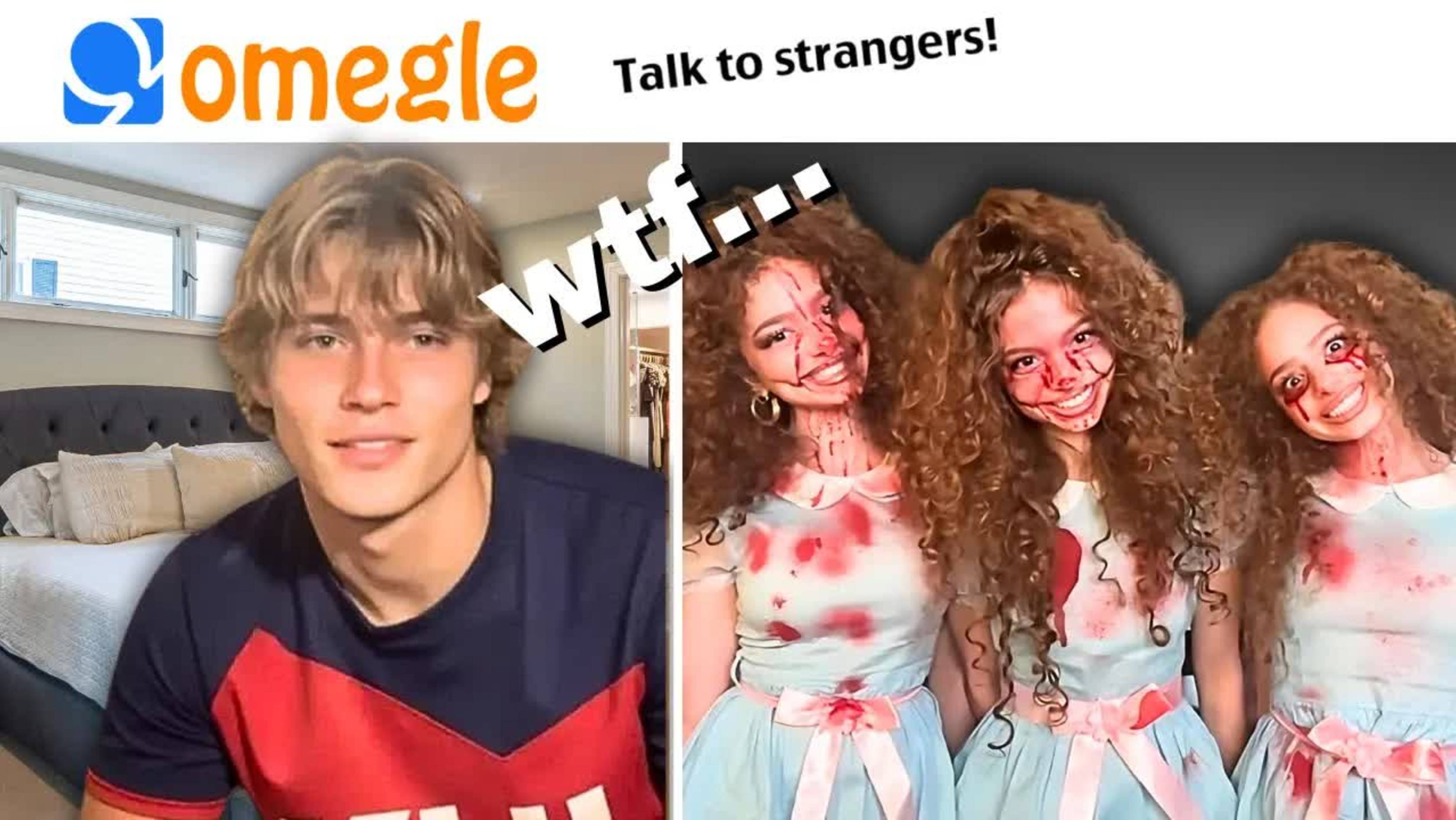 Kalogeras Sisters SCARE PEOPLE ON OMEGLE! смотреть онлайн