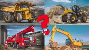 Учим строительный транспорт и спецтехнику - детская викторина