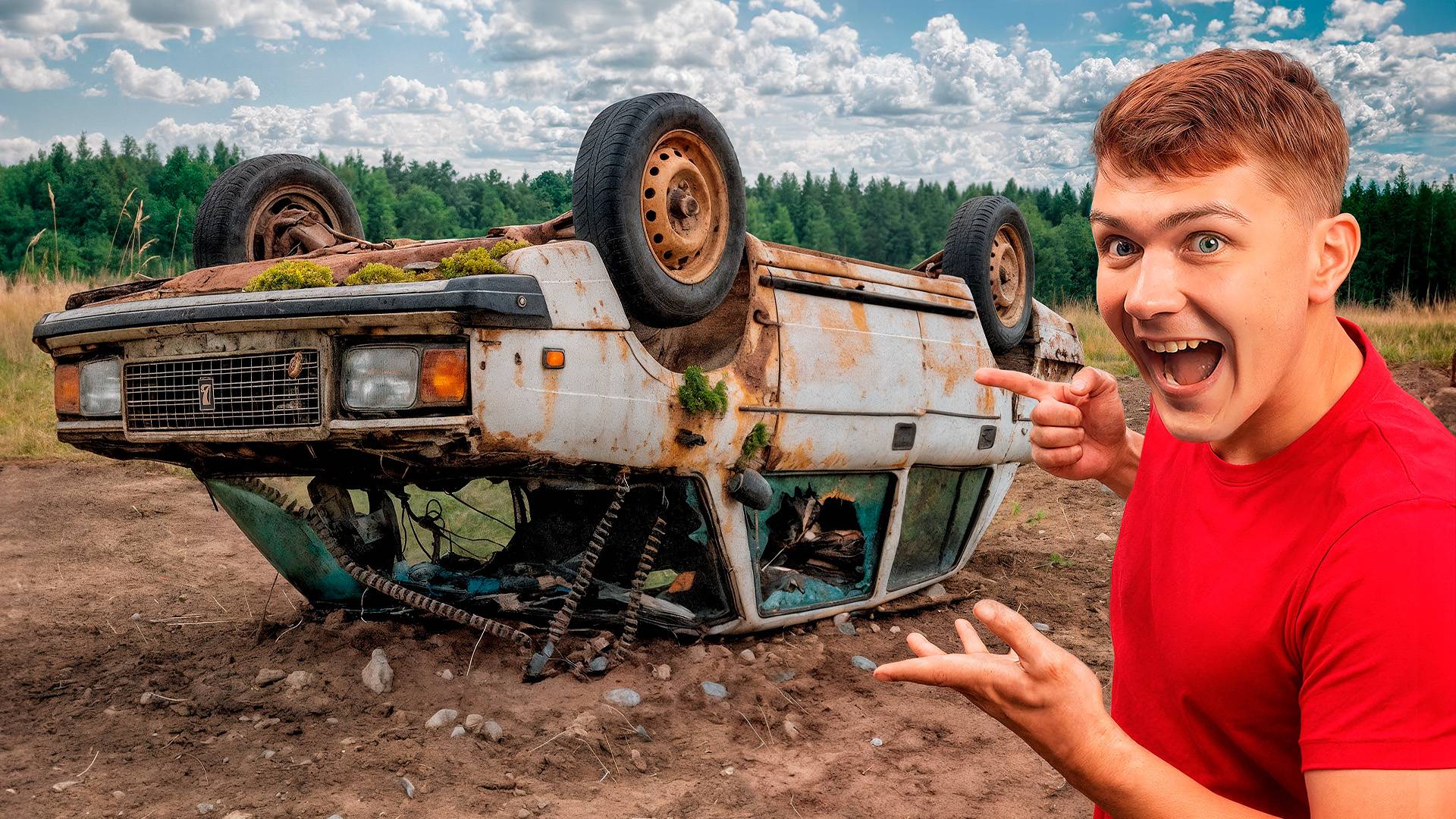 Оживили ПЕРЕВЕРНУТУЮ ЖИГУЛИ и РАЗМОТАЛИСЬ на ней в Лесу! Как это случилось? смотреть онлайн