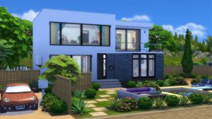 СОВРЕМЕННЫЙ ДОМ  / СТРОИТЕЛЬСТВО СИМС 4 / Speed Build modern house The Sims 4