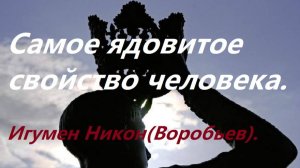 Самое ядовитое свойство человека. Игумен Никон(Воробьев).