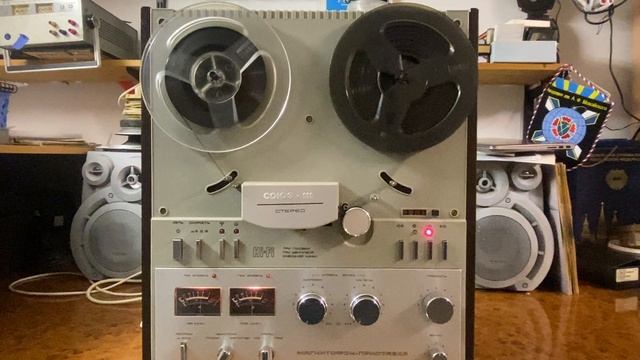 Союз-111 Стерео, 1989 г.в. Магнитофон-приставка.  Ремонт.