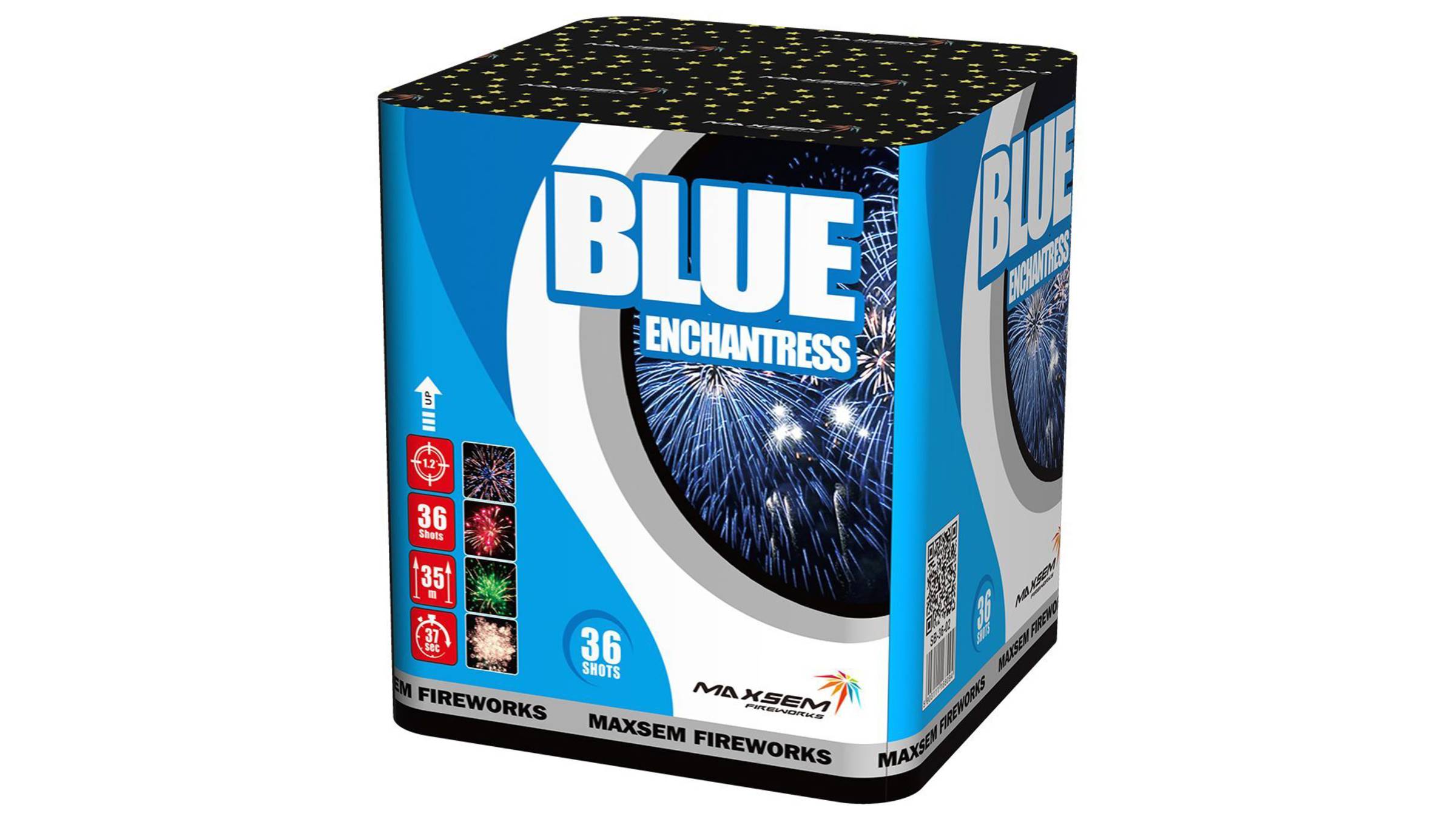 SB-36-02 Фейерверк "BLUE ENCHANTRESS" (1,2" х 36 залпов) "Maxsem" смотреть онлайн