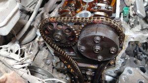 Как выставить цепь ГРМ и распредвала по меткам, двигатель 1NZ-FE Toyota