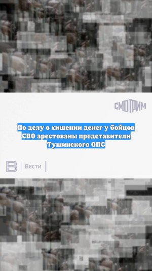 По делу о хищении денег у бойцов СВО арестованы представители Тушинского ОПС