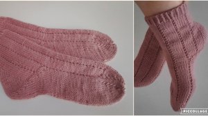 НОСКИ Saten. / Подробно как вязала./