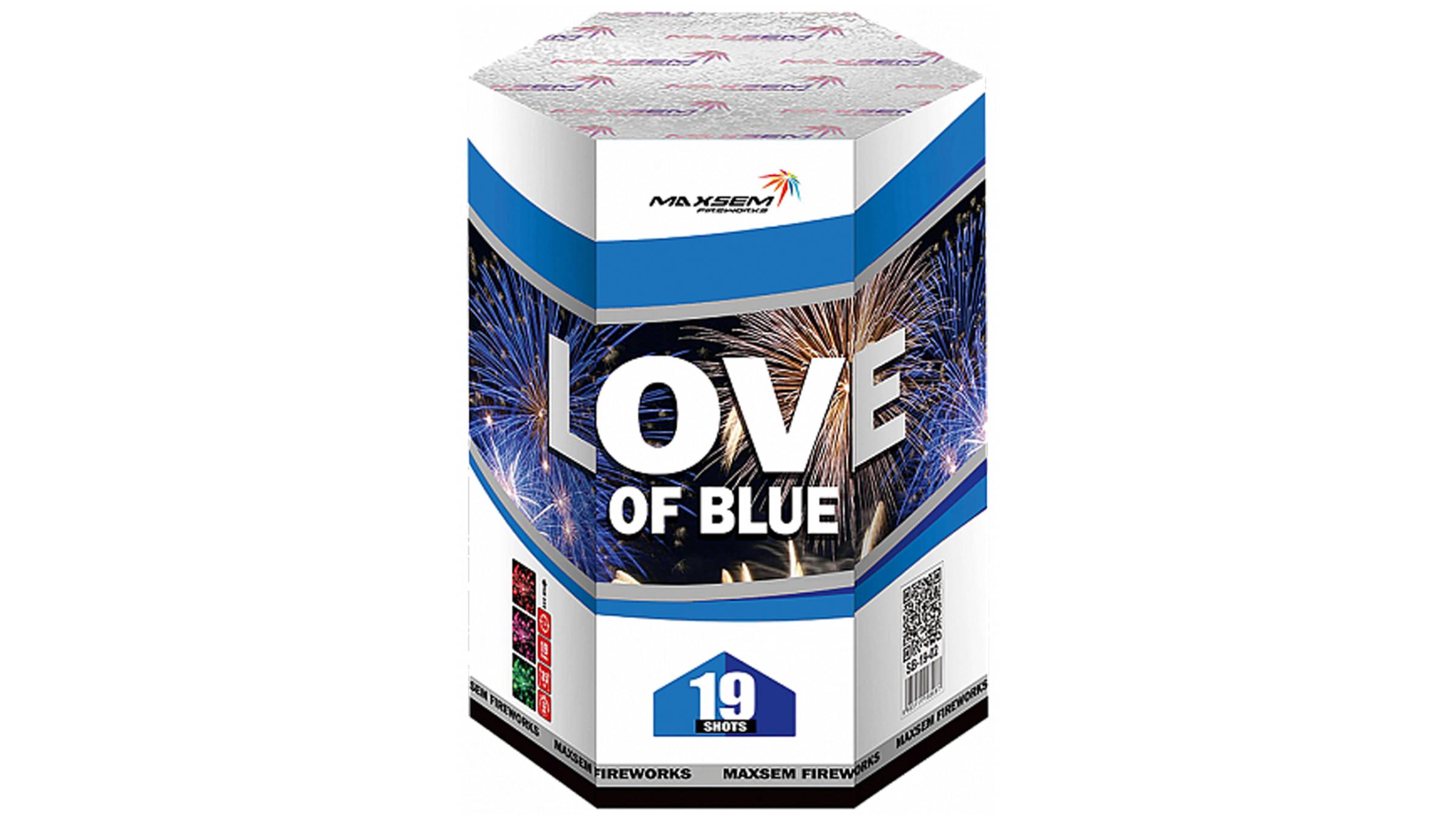 SB-19-02 Салют "LOVE OF BLUE" (1,2"х 19 залпов) "Maxsem" смотреть онлайн