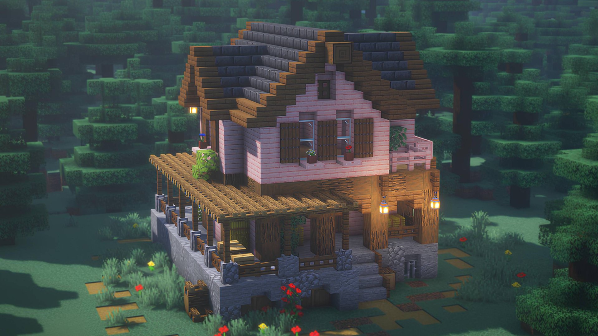 КРАСИВЫЙ ДОМ В МАЙНКРАФТЕ!