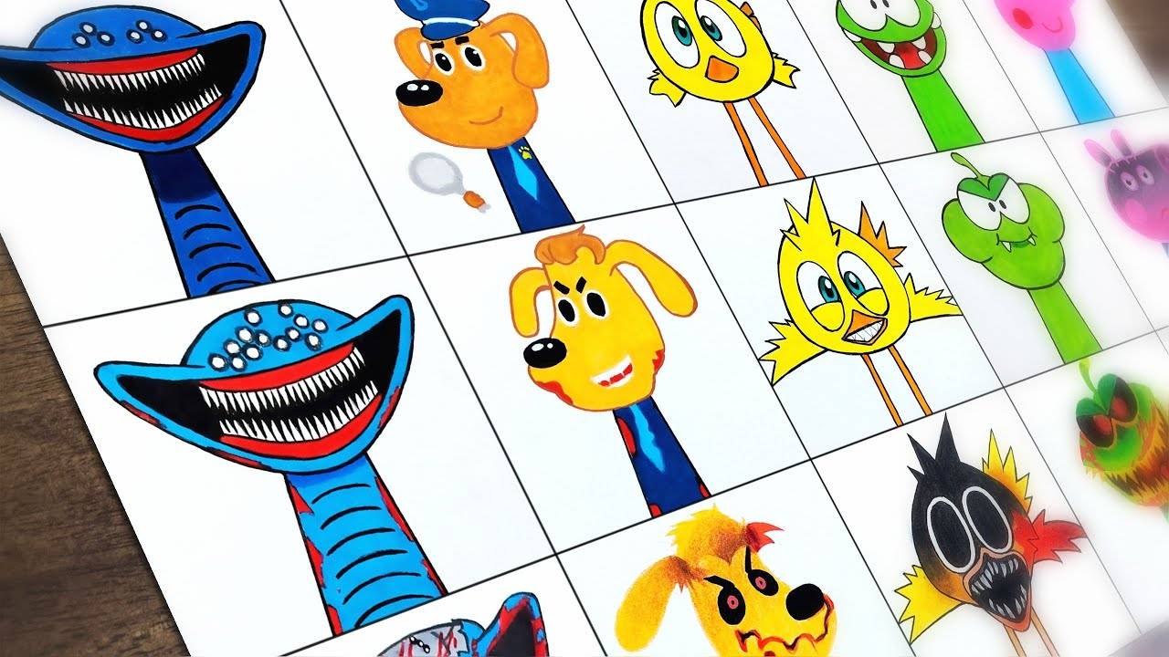 Рисуем Новый Incredibox Sprunki OC с 1 по 3 фазу 🎨✨🎵😍