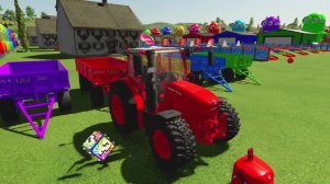 МУЛЬТИКИ ПРО ТРАКТОРА. КРАСОЧНЫЙ МУЛЬТФИЛЬМ ДЛЯ МАЛЫШЕЙ. ТРАКТОР РАБОТАЕТ НА ДЕТСКОЙ ФЕРМЕ.