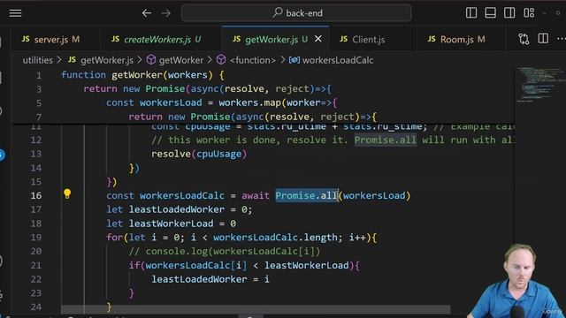 8. Room class with its own worker and router (3) смотреть онлайн