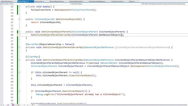 Sync_Kitchen_Object_Parent Learn Unity Multiplayer (FREE Complete Course, Netcode for Game Objects) смотреть онлайн