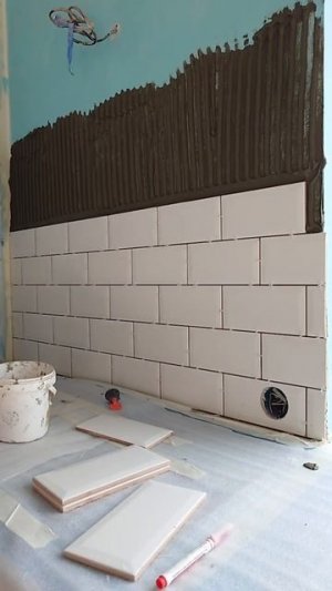 Укладка плитки 10*20