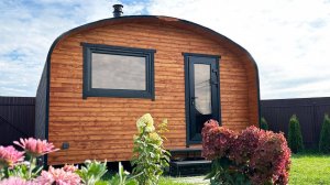 ПРАВИЛЬНАЯ баня c ПРОЛИВНЫМ полом и ЧУГУННОЙ печью. Квадро хаус 4х5,5 от Bochky.